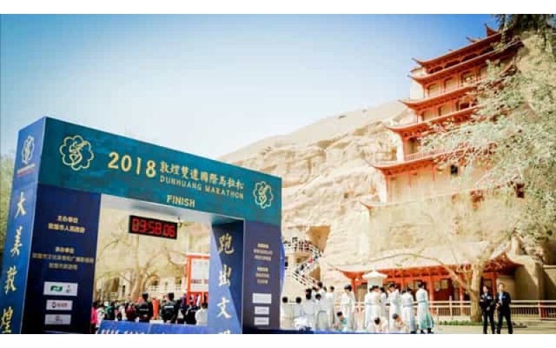 敦煌桁架造型拱門搭建制作